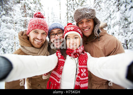 Selfie happy Teens Stockfoto