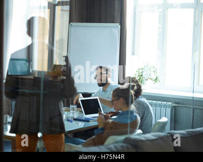 Profis am Werk Stockfoto