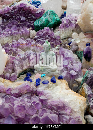 Die Crystal Garden im reinen Land-Meditationszentrum und japanischer Garten in der Nähe von Newark Nottinghamshire England UK Stockfoto