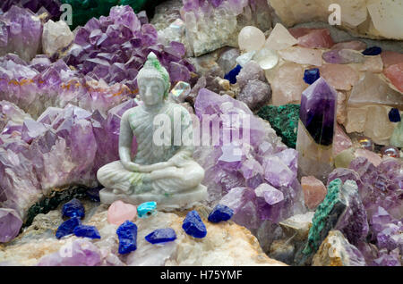 Die Crystal Garden im reinen Land-Meditationszentrum und japanischer Garten in der Nähe von Newark Nottinghamshire England UK Stockfoto