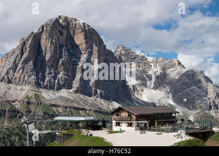 Cinque Torri in den Dolomiten, Italien Bereich. Stockfoto