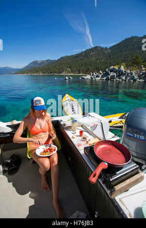 Täglichen Lebens am Lake Tahoe Stockfoto