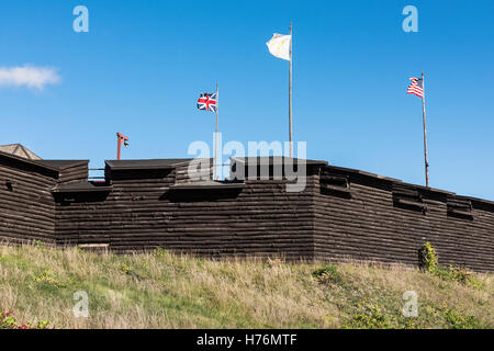 Fort William Henry, Lake George, New York, USA. Stockfoto