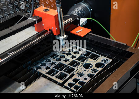 Blech-Laser-Maschine Stockfoto