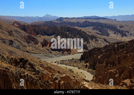 Schöne Schlucht und Bergen, in der Nähe von Tupiza Südbolivien Stockfoto