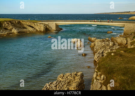 Brücke in Virgen del Mar in der Stadt Santander, Kantabrien Spanien Stockfoto