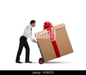 Lieferung Xmas Geschenke Stockfoto