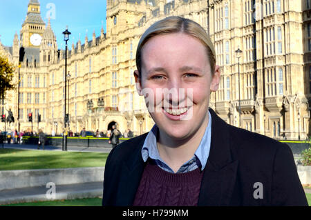 Nicole Schwarz MP, (SNP - Paisley und Renfrewshire South) der jüngste Abgeordnete im britischen Parlament. Im Mai 2015 um gewählt... Stockfoto