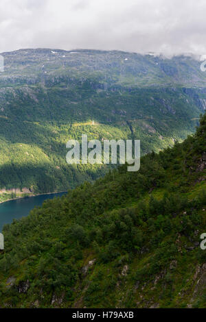 Blick auf Sognefjord in Süd-Norwegen Stockfoto