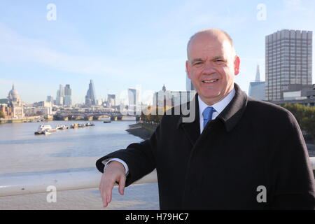 Porträt von Roger Evans, ehemaliger stellvertretender Bürgermeister von London Stockfoto