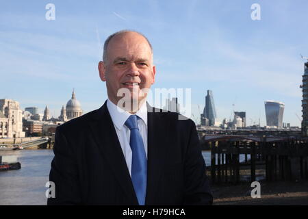 Porträt von Roger Evans, ehemaliger stellvertretender Bürgermeister von London Stockfoto