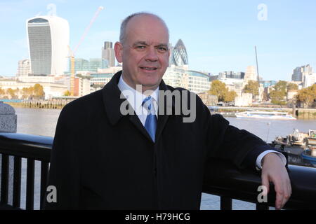 Porträt von Roger Evans, ehemaliger stellvertretender Bürgermeister von London Stockfoto