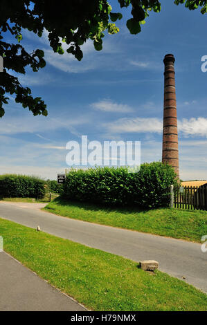 Crofton Pumpstation am Kennet und Avon Kanal. Stockfoto