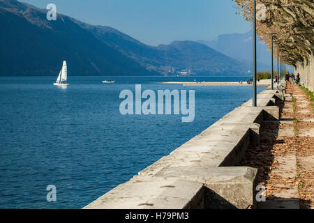 Lac du Bourget Stockfoto