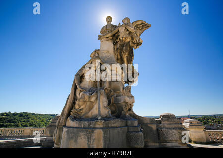 Der berühmte französische Politiker und Mathematiker Lazare Carnot (1753-1823) in Angoulême, Hauptstadt der Charent-Statue (1897) Stockfoto