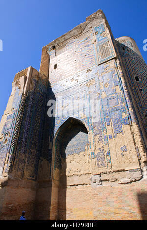 Shakhirisabz, weißen Palast bleibt, Brunnen, Gärten, Künstler Eindrücke über Samakand auf M39 Süd, Usbekistan, Zentralasien Stockfoto