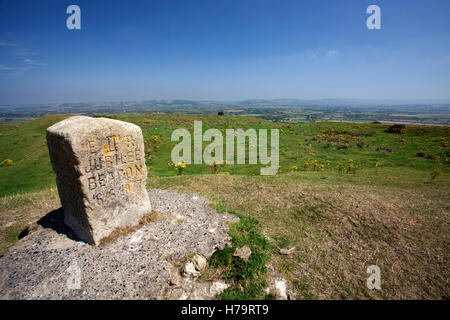 Brent Knoll Leuchtfeuer in Somerset feiert das goldene und Diamond Jubiläen von Königin Victoria Stockfoto