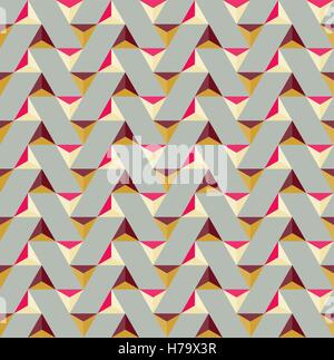 Nahtlose bunte Dreieck Fliesen geometrischen Vektormuster Stock Vektor
