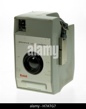 Kodak Brownie Vecta grauem Kunststoff 127 Rollfilm-Kamera. Stockfoto