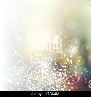 Funkelnde Cover-Design-Vorlage mit abstrakten, verschwommen, bunten Hintergrund Stock Vektor