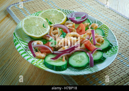 Aguachile Chili versetzt mexikanischen Ceviche Stockfoto
