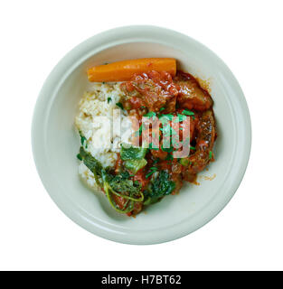 Rabo Encendido - kubanischen Stil Ochsenschwanz-Eintopf. Kubanisch-amerikanischen Gericht Stockfoto