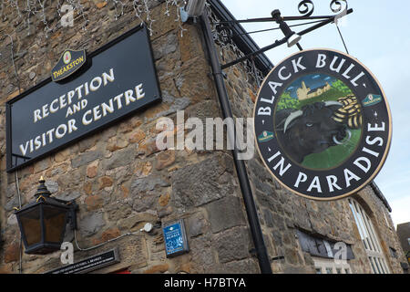 Masham North Yorkshire die schwarzen Stier im Paradies Brauereiwirtschaft Hahn in der Brauerei Theakston UK Stockfoto