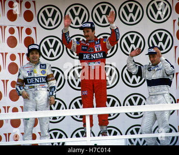 1987 Nigel Mansell Podium Stockfoto