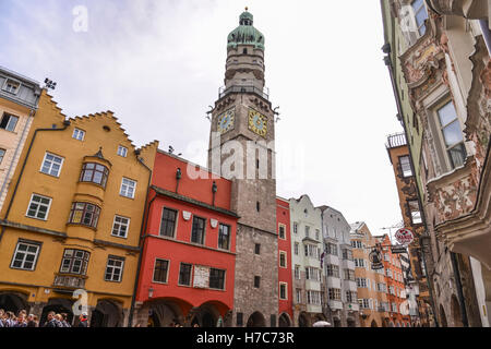 Stadtturm Innsbruck, Innsbruck, Österreich Stockfoto