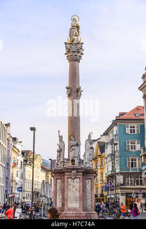 St. Anna Säule, Innsbruck, Österreich Stockfoto