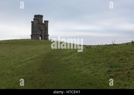 Paxton Tower, in der Nähe von Llanarthne, Carmarthenshire, Wales. Gebaut von Sir William Paxton in Erinnerung an Admiral Lord Nelson Stockfoto