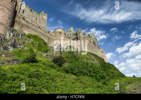 Bamburgh Castle in Northumberland, England Stockfoto