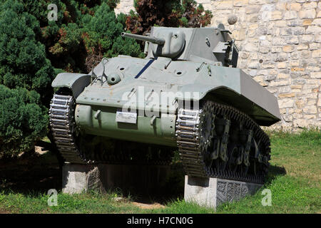 Die amerikanischen Light Tank M3A3 (im Service von 1941-1944) im Militär-Museum in Belgrad, Serbien Stockfoto