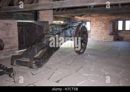 Chateau du Haut-Kœnigsbourg in der Nähe von Colmar in Frankreich Stockfoto