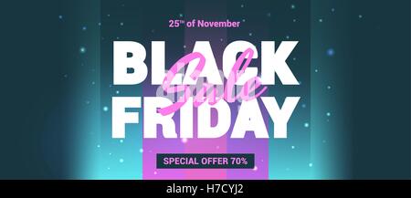 Schwarzer Freitag-Verkauf im Stil der 80 s. Stock Vektor