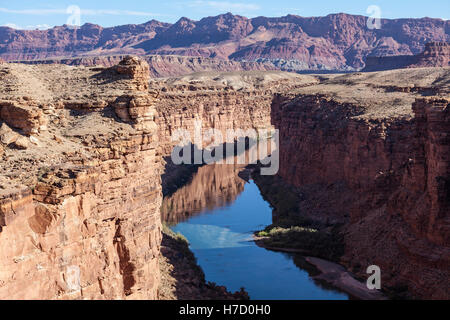 Colorado River am Marble Canyon im nördlichen Arizona. Stockfoto