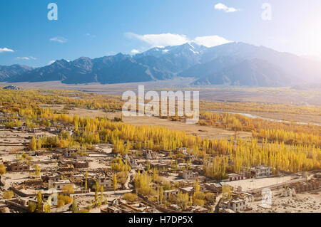 Leh-Dorf im nördlichen Indien Stockfoto