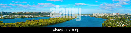 Panorama-Übersicht Kiew, Ukraine Stockfoto