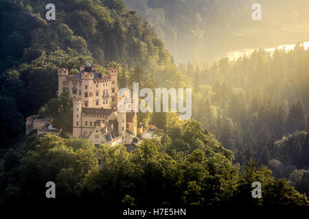 Schloss Hohenschwangau bei Füssen, Bayern, Deutschland Stockfoto