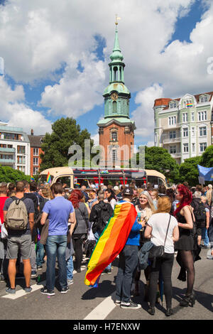 Teilnehmer in Hamburg Pride, Hamburg, Deutschland Stockfoto