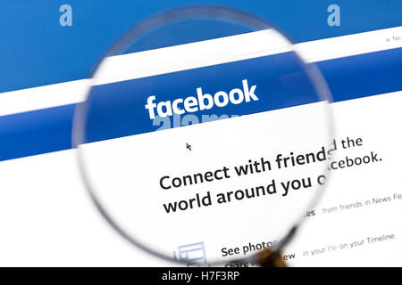 Facebook website. Facebook Logo. Stockfoto