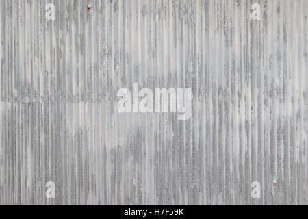 alte Blech Zink Wand Textur mit abblätternde Farbe Stockfoto