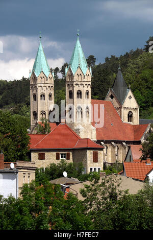 Heiliges Marys Kirche, Stadkirche St. Marien, Freyburg (Unstrut), Burgenlandkreis, Sachsen-Anhalt, Deutschland Stockfoto