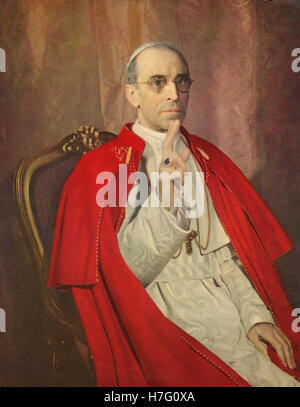 Portrait von Papst Pius XII Stockfoto