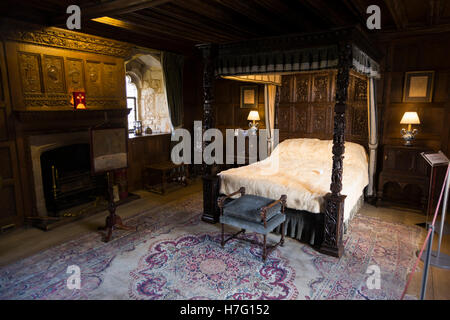 Henry VIII / King Henry 8 th Schlafgemach an Hever Castle, Kent. Stockfoto