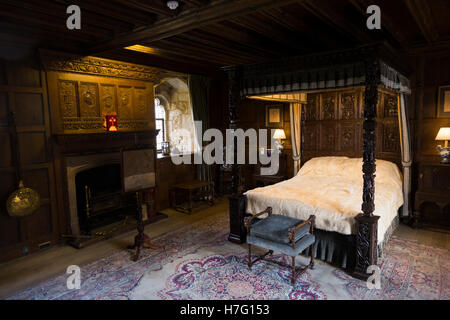 Henry VIII / King Henry 8 th Schlafgemach an Hever Castle, Kent. Stockfoto