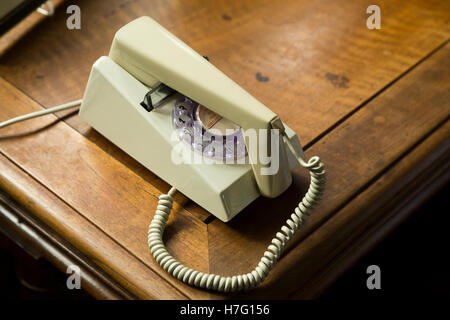 Trimphone Telefon in den 1960er Jahren entworfen und in den 60er und 70er Jahre in Großbritannien populär. Stockfoto