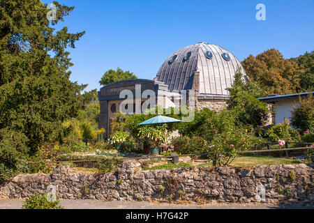 Deutschland, Siebengebirge, Königswinter, die Nibelungen-Halle auf dem Drachenfels Berg südlich von Bonn. Stockfoto