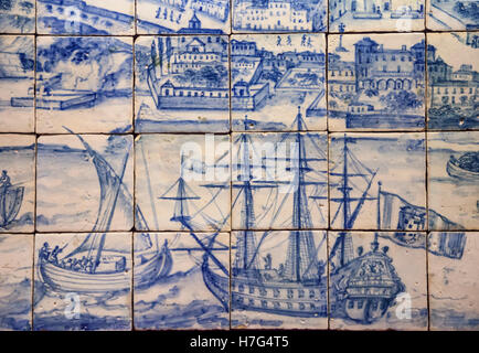 Museu Nacional do Azulejo, National Museum Azulejo-Fliesen in Lissabon (Lisboa), Portugal, Europa Stockfoto