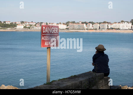 Bucht von St Jean de Luz Stockfoto